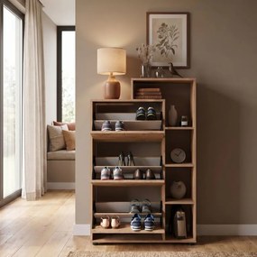 Παπουτσοθήκη Lego Megapap χρώμα pine oak 90x32x143εκ.