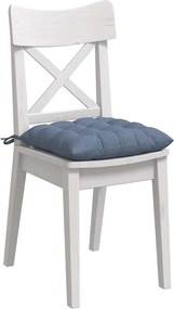 vidaXL Μαξιλάρια καθισμάτων 4 pcs Μπλε 40 x 40 x 6 cm