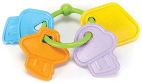 Μασητική Κουδουνίστρα Οδοντοφυΐας Rattle Keys KYSA-1037 Multi Green Toys Plastic