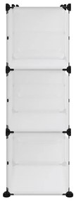 vidaXL Παπουτσοθήκη Διαφανής 84x31,5x93 εκ. από Πολυπροπυλένιο