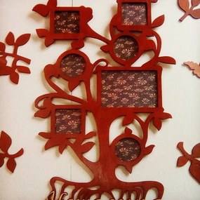 Intra απο ξύλο plywood 3mm-4mm πάχος – ξύλο πλαισίου κολάζ φωτογραφιών πολλαπλών σχημάτων οικογενειακό δέντρο 20x20 cm INTRAVECTRY-MY557387