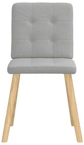 vidaXL Καρέκλες τραπεζαρίας 4 τεμ Cloud Grey Fabric