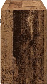 vidaXL Ντουλάπι τοίχου μπάνιου Παλιό ξύλο 100x25x40 cm