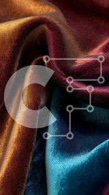 Intra Συλλεκτικό Ξύλινο Παζλ Plywood 4mm - Κοντινή όψη μιας αστραφτερής βελούδινης κουρτίνας Σε Ξύλινο Κουτί - Διαστάσεις Puzzle: 10x10 cm – 25 κομμάτια