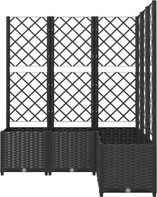 vidaXL Κήπος Μαύρο 120 x 120 x 136 cm