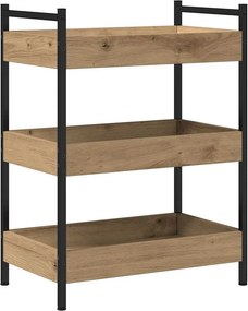 vidaXL Καρότσι Κουζίνας Artisan Oak 50 x 30 x 70 εκ.