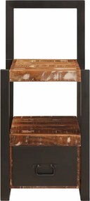 vidaXL Βάση Ρούχων Πολύχρωμο 40 x 40 x 90 cm Στερεό Ανακτηθέν Ξύλο