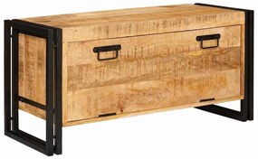vidaXL Ντουλάπα Παπουτσιών Καφέ 90 x 38 x 45 εκ. Μασίφ ξύλο μάνγκο