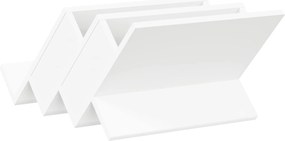vidaXL Ράφι Περιοδικών Λευκό 53 x 40 x 28,5 εκ Επεξεργασμένο Ξύλο