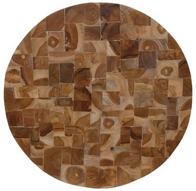 Διακοσμητικό τοίχου Sorendine φυσικό ξύλο Φ60x6εκ 60x60x8 εκ.