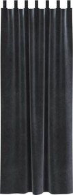 vidaXL Κουρτίνες 2 τμχ. Σκούρο Γκρι 140 x 225 cm Βελούδο