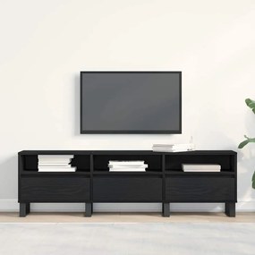 vidaXL Ντουλάπι TV Μαύρη δρυς 150 x 30 x 44.5 εκ. Επεξεργασμένο ξύλο