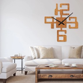 Ρολόι τοίχου  εσωτερικού χώρου ξύλινο clock6 - Clock6-Όρεγκον, 1mx1m