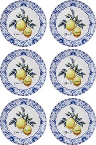 Service Plate Set (6 Pieces) ODL0003 Yellow