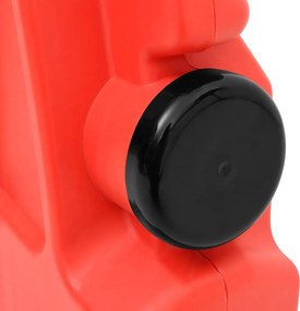 vidaXL Μπάρα Σήμανσης Πτυσσόμενη Κόκκινη 210 x 50 x 105 εκ.
