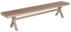 ΠΑΓΚΑΚΙ ΑΛΟΥΜΙΝΙΟΥ TAWNEE HM6040.04 ΣΑΜΠΑΝΙ-POLYWOOD ΚΑΘΙΣΜΑ ΦΥΣΙΚΟ 220x36x44,5Υεκ.