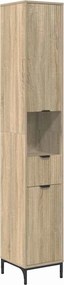 vidaXL Ντουλάπι Μπάνιου Δρύς Sonoma 31,5 x 33 x 190 εκ.