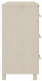 vidaXL Συρταριέρα HAMAR Καφέ Μελί 90 x 40 x 80 εκ. Μασίφ Ξύλο Πεύκου