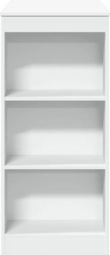 vidaXL Τραπέζι Μπαρ με Ράφια Λευκό 95x47x103,5 εκ. Επεξεργ. Ξύλο