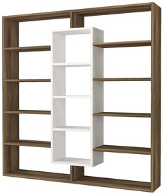 Βιβλιοθήκη Ample 731WAT3605 125x22x135,7cm Walnut-White