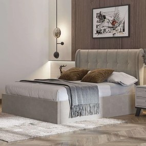 Κρεβάτι Nο84 Διπλό 160x200x120cm Ecru Queen Size