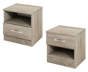 Artekko Uluak Κομοδίνο με 1 Συρτάρι και 1 Ράφι (40x35x41)cm Artekko 850-0012