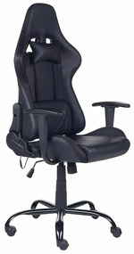 Καρέκλα gaming Berwyn 891, Μαύρο, 122x63x63cm, 17 kg, Με μπράτσα, Με ρόδες, Μηχανισμός καρέκλας: Κλίση | Epipla1.gr