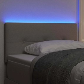 vidaXL LED κεφαλάρι Taupe ύφασμα