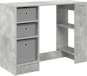 vidaXL Γραφείο Σκυρόδεμα Γκρι 100 x 40 x 75 cm Επεξεργασμένο Ξύλο