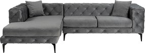 Corner Sofa Como Eco Left - Anthracite, Black Anthracite
Black