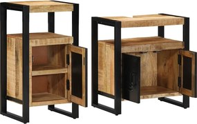 vidaXL Σετ Επίπλων Μπάνιου 2 τμχ. Καφέ 55 x 35 x 60 εκ.