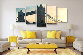 Εικόνα 5 μερών Tower Bridge στο Λονδίνο - 100x50