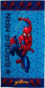 Παιδική Πετσέτα Θαλάσσης Microfiber (70x140) Dimcol Spider-Man 208 Sky Blue