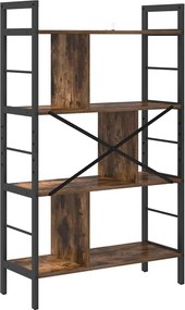 vidaXL Ράφι Βιβλίων 7 επιπέδων 75 x 30 x 123,5 εκ. Επεξεργασμένο Ξύλο