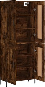 vidaXL Ντουλάπι Καπνιστή Δρυς 69,5x34x180 εκ. από Επεξεργασμένο Ξύλο