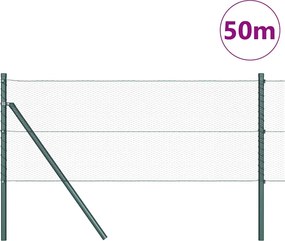 vidaXL Στύλος Περιφράξεων Πράσινο 50 x 0,8 μ (13 mm πλέγμα)