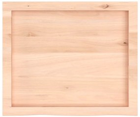 vidaXL Επιφάνεια Τραπεζιού 60x50x(2-4) εκ Ακατέργαστο Μασίφ Ξύλο Δρυός