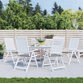 vidaXL Μαξιλάρια Καρέκλας Κήπου 6 τεμ. Γκρι 50x50x3 εκ. Ύφασμα Oxford