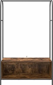 vidaXL Ράφι Ρούχων Καφέ δρυς 100 x 44 x 160 εκ Επεξεργασμένο ξύλο