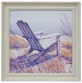 MarHome ΠΙΝΑΚΑΣ KAΜΒΑΣ ΣΕ ΞΥΛΙΝH KOΡΝΙΖΑ - ΚΑΡΕΚΛΑ 36x36x3cm 1/36KIB  16-18171B