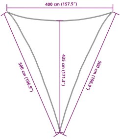 Πανί Σκίασης Μαύρο 4 x 5 x 5 μ. από HDPE 160 γρ./μ² - Μαύρο