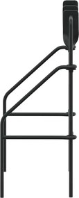 vidaXL Στόχος επαναφοράς Μαύρο 26 x 13 x 31 εκ. Ατσάλι