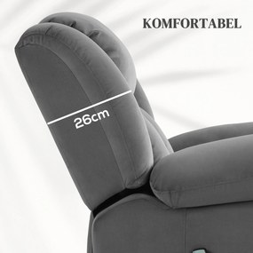 Ηλεκτρική πολυθρόνα ανύψωσης, Μαλακό ύφασμα σαν βελούδο, θύρες USB