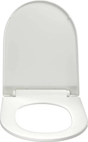 VidaXL Κάλυμμα Λεκάνης με Soft Close & Quick Release Λευκό