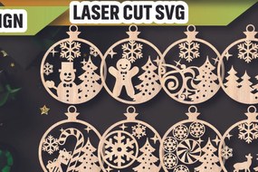 Σετ των 2 Intra απο ξύλο plywood Χρώμα wenge 3mm-4mm πάχος - δέσμης στολιδιών χριστουγεννιάτικων δέντρων Δίασταση 6x6 cm INTRAFABR-103250593