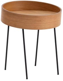 Τραπεζάκι Βοηθητικό Ilo 141HWR1111 40x40x60cm Natural-Black