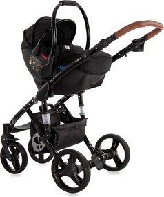 BABY STROLLER RIMINI + MAMA BAG RUBY RED &amp; BLACK