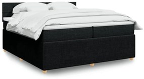 ΚΡΕΒΑΤΙ BOXSPRING ΜΕ ΣΤΡΩΜΑ ΜΑΥΡΟ 200X200 ΕΚ. ΥΦΑΣΜΑΤΙΝΟ 3287565