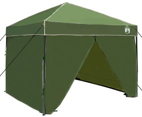 vidaXL Σκηνή Σκίασης Πράσινο 250 x 250 x 227 / 236 / 245 εκ. Ύφασμα Oxford