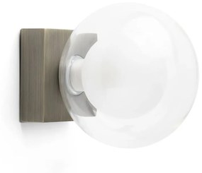 Φωτιστικό Μπάνιου - Απλίκα Perla G9 max 6W Bronze Faro Barcelona Metal, Glass